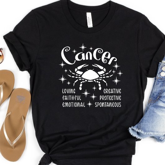 CancerZodiac Sign Horoscope Personaliteit T-shirt