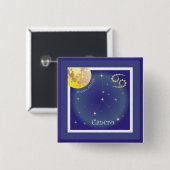 Cancro 22 giugno al 22 luglio Buttonnen Vierkante Button 5,1 Cm (Voorkant /achterkant)