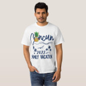 Cancun 2022 Mexico Pineapple Family Vacation T-shirt (Voorkant volledig)