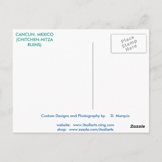 CANCUN #7 BRIEFKAART (Achterkant)