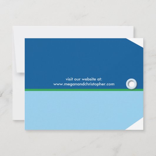 Cancun Bagage Label Save the Date Aankondiging (Achterkant)