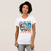 Cancun Beach Bliss Familie Vakantie Essentials T-shirt (Voorkant volledig)