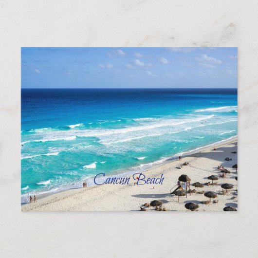 Cancun Beach Briefkaart (Voorkant)