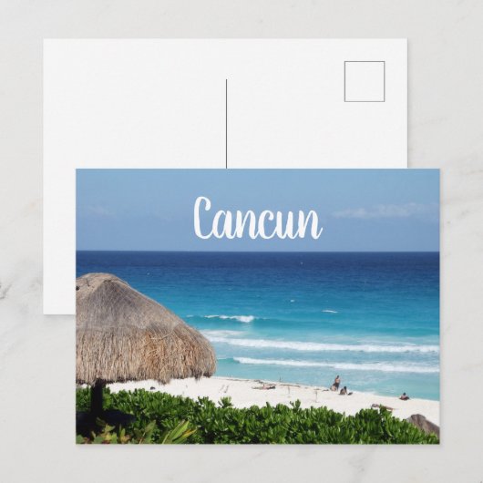 Cancun Beach Briefkaart (Voorkant / Achterkant)