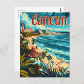 Cancun Beach Briefkaart (Voorkant / Achterkant)