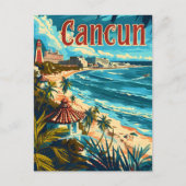 Cancun Beach Briefkaart (Voorkant)