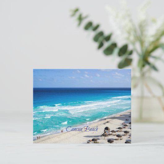 Cancun Beach, Mexico Briefkaart (Staand voorkant)