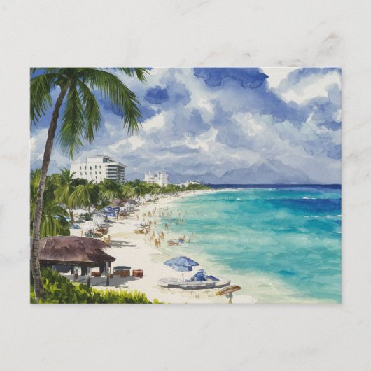 Cancun Beach, Mexico Briefkaart (Voorkant)