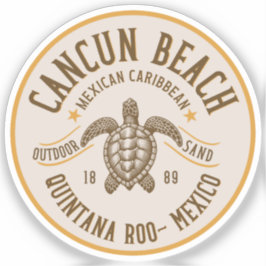 Cancun Beach Mexico | Paradise Beach Sticker