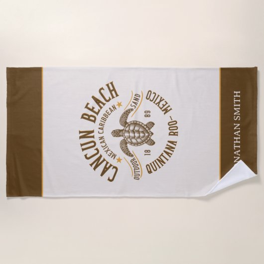 Cancun Beach Mexico | Paradise Mexican Beach Strandlaken (Voorkant)