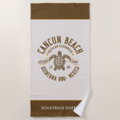 Cancun Beach Mexico | Paradise Mexican Beach Strandlaken (Voorkant)