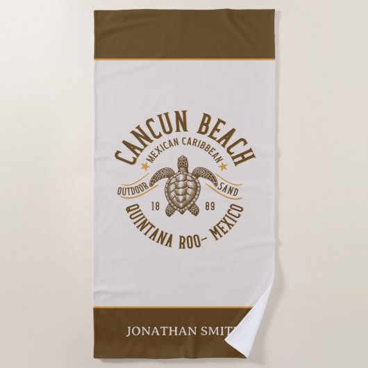 Cancun Beach Mexico | Paradise Mexican Beach Strandlaken (Voorkant)