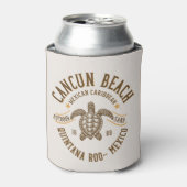 Cancun Beach Mexico | Paradise Mexican Caribbean Blikjeskoeler (Blikje Voorkant)