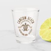 Cancun Beach Mexico | Paradise Mexican Caribbean Shot Glas (Voorkant)