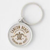 Cancun Beach Mexico | Paradise Mexican Caribbean Sleutelhanger (Voorkant)