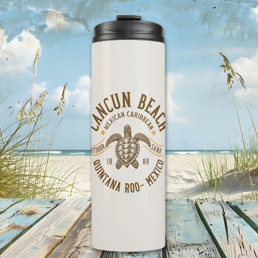 Cancun Beach Mexico | Paradise Mexican Caribbean Thermosbeker