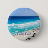 Cancun Beach, Mexico Ronde Button 5,7 Cm (Voorkant)