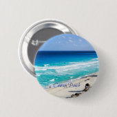 Cancun Beach, Mexico Ronde Button 5,7 Cm (Voorkant /achterkant)