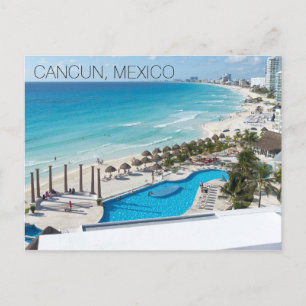 Cancun Beach Resort Mexico Vacation Briefkaart
