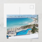 Cancun Beach Resort Mexico Vacation Briefkaart (Voorkant / Achterkant)
