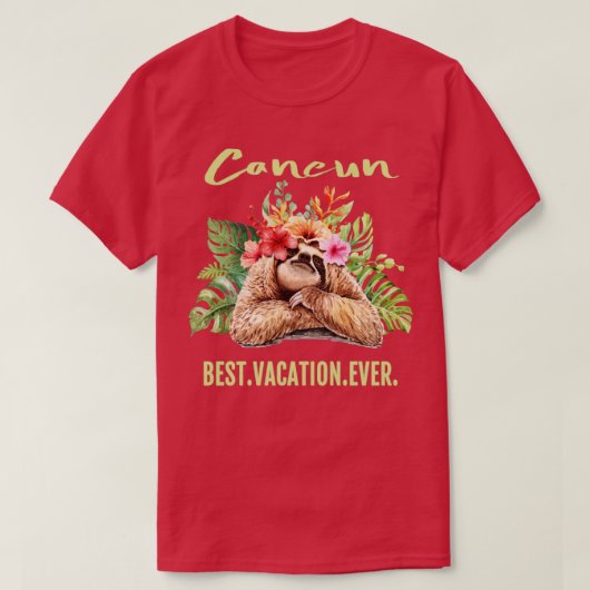 Cancun Best Vacation Ever Souvenir Gift T-shirt (Design voorkant)