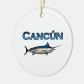 Cancun Blue Marlin Keramisch Ornament (Links)