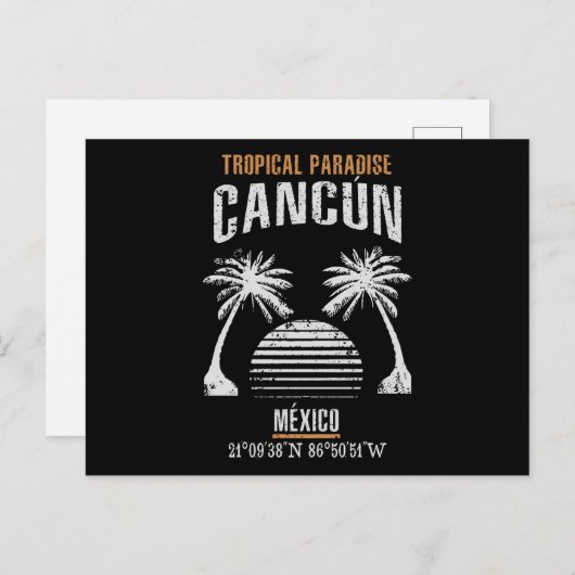 Cancún Briefkaart (Voorkant / Achterkant)
