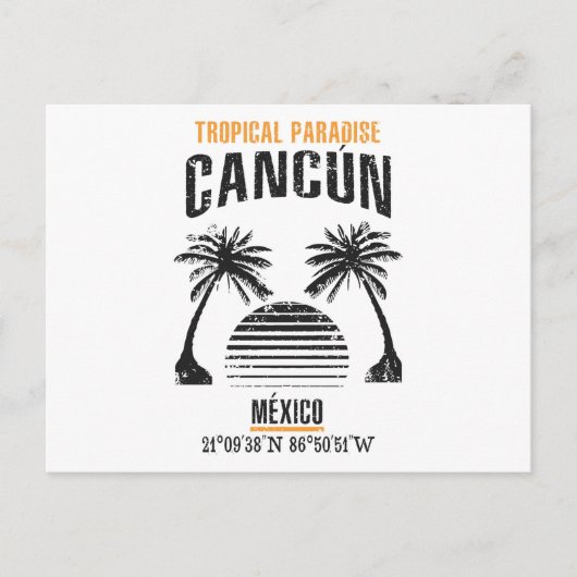 Cancún Briefkaart (Voorkant)