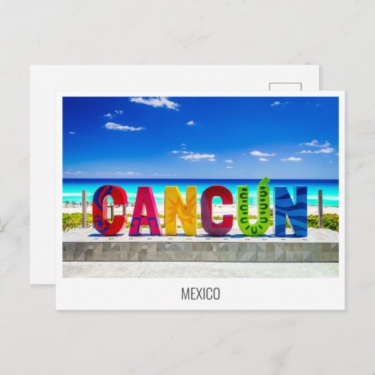 Cancun, briefkaart Mexico (Voorkant / Achterkant)