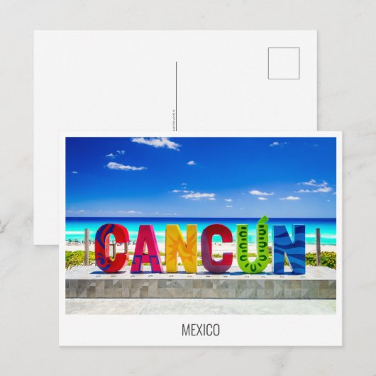 Cancun, briefkaart Mexico (Voorkant / Achterkant)