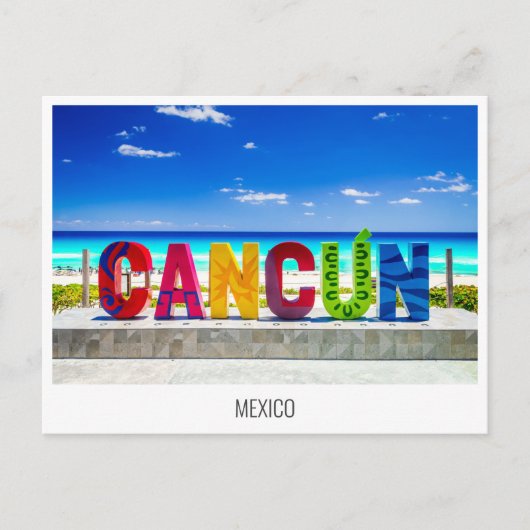 Cancun, briefkaart Mexico (Voorkant)