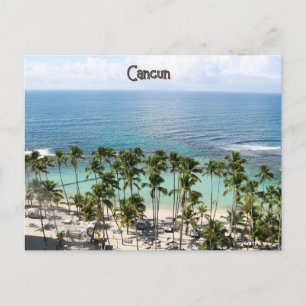Cancun Caribbean Ocean Vacation Briefkaart