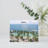 Cancun Caribbean Ocean Vacation Briefkaart (Staand voorkant)