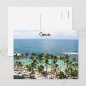 Cancun Caribbean Ocean Vacation Briefkaart (Voorkant / Achterkant)