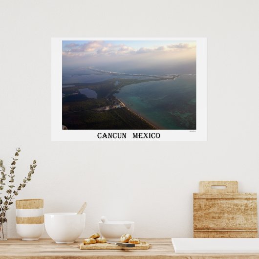 Cancun Caribbean Poster (Keuken)