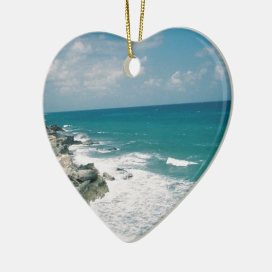 Cancun Coast Keramisch Ornament (Links)