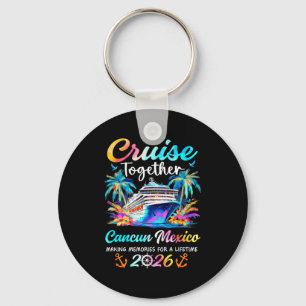 Cancun-cruise 2026 gezinsvakantie cruisin' sleutelhanger