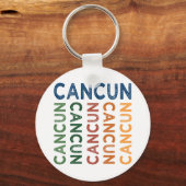 Cancun Cute Colorful Sleutelhanger (Voorkant)