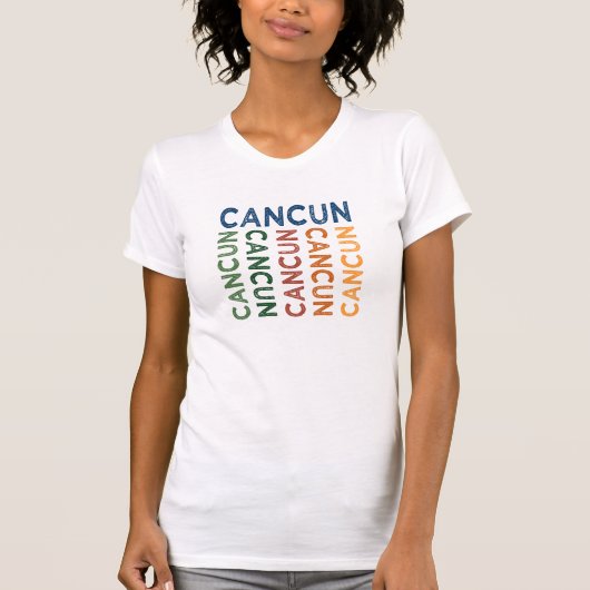 Cancun Cute Colorful T-shirt (Voorkant)