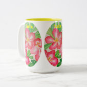 Cancún Desert Roos Tweekleurige Koffiemok (Voorkant links)