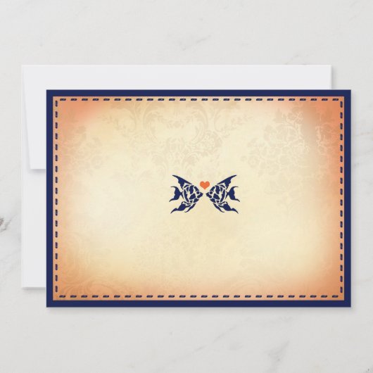 CANCUN Destination Wedding Invitation Kaart (Achterkant)