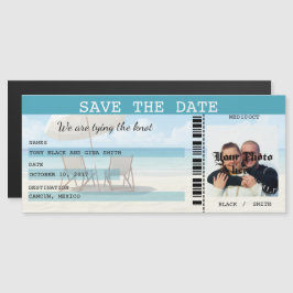 Cancun Destination Wedding Save the Date Magnet Magnetische Uitnodiging