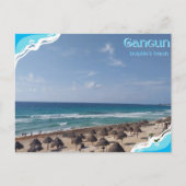 Cancun-Dolphin´s Beach Briefkaart (Voorkant)