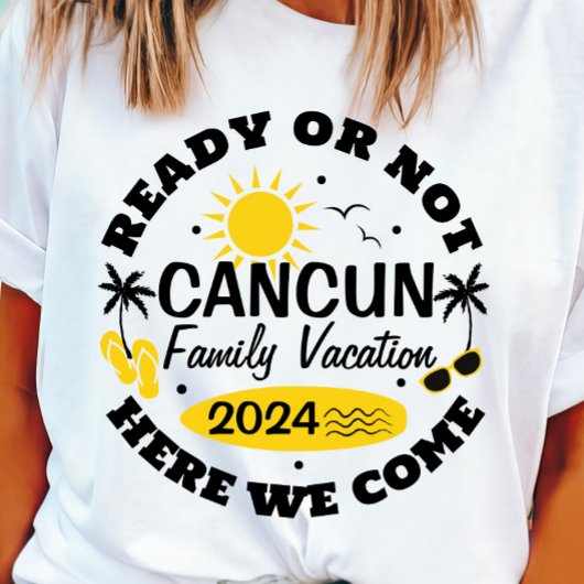  Cancun Familie Vakantie T-shirt