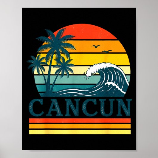Cancun Holiday Christmas Trip Vacation Matching Poster (Voorkant)