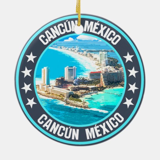 Cancún Keramisch Ornament (Achterkant)