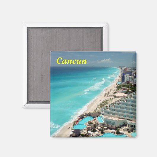 Cancun koelkastmagneet magneet (Voorkant / Achterkant)