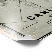 Cancun map print poster canvas | Mexico (Hoek)