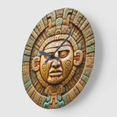 Cancun Maya Sun God Mexico Reizen Grote Klok (Hoek)