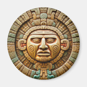 Cancun Maya Sun God Mexico Reizen Magneet